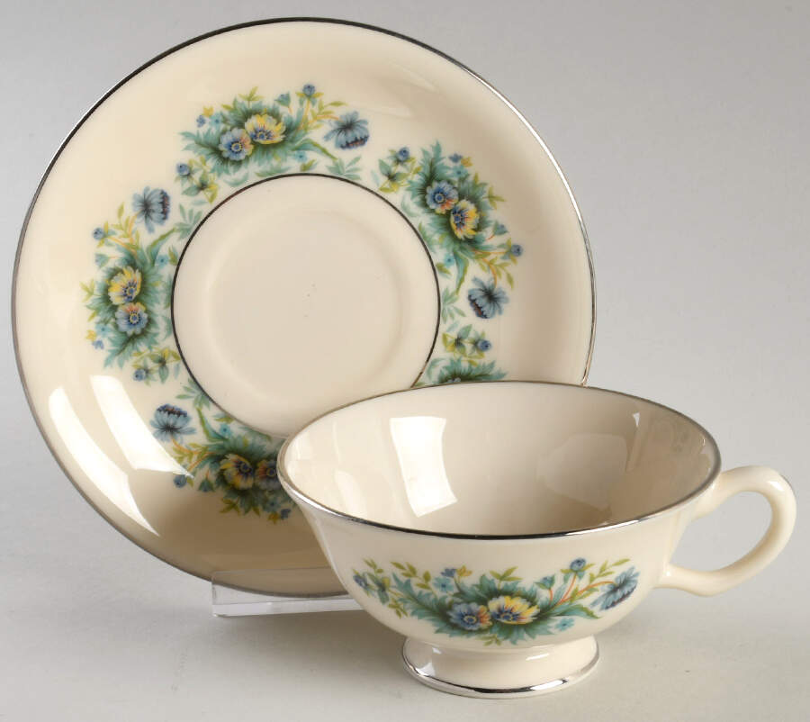 Merrivale Footed Cup & Saucer Set by Lenox-1