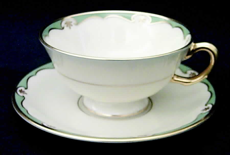 Meredith Turquoise Footed Cup & Saucer Set by Lenox-1