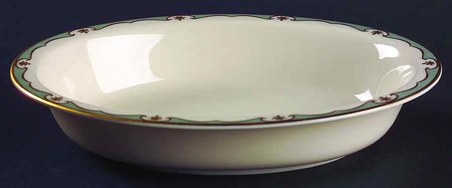 Meredith Turquoise 9" Oval Vegetable Bowl by Lenox-1