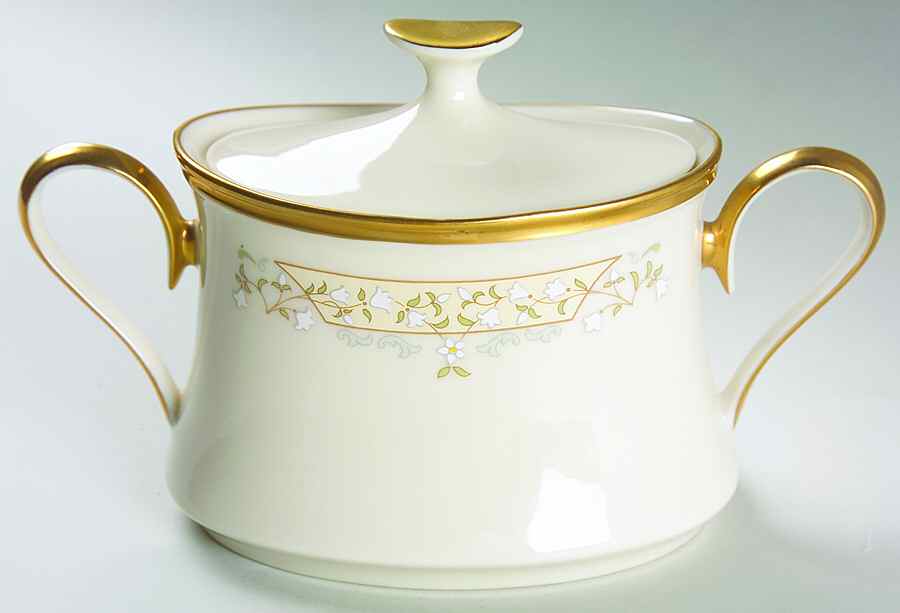 Meadow Song Sugar Bowl & Lid by Lenox-1
