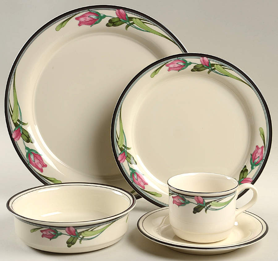 Midnight Blossoms 5 Piece Place Setting by Lenox-1