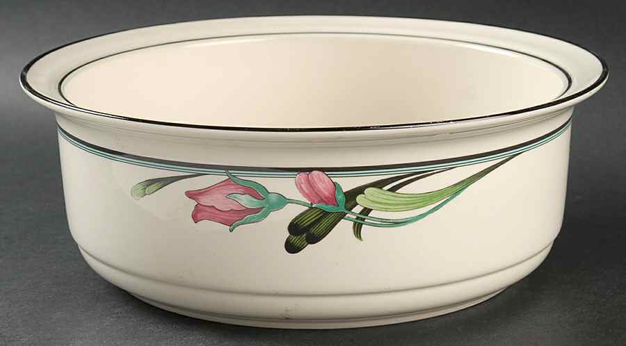 Midnight Blossoms 9" Round Open Casserole by Lenox-1