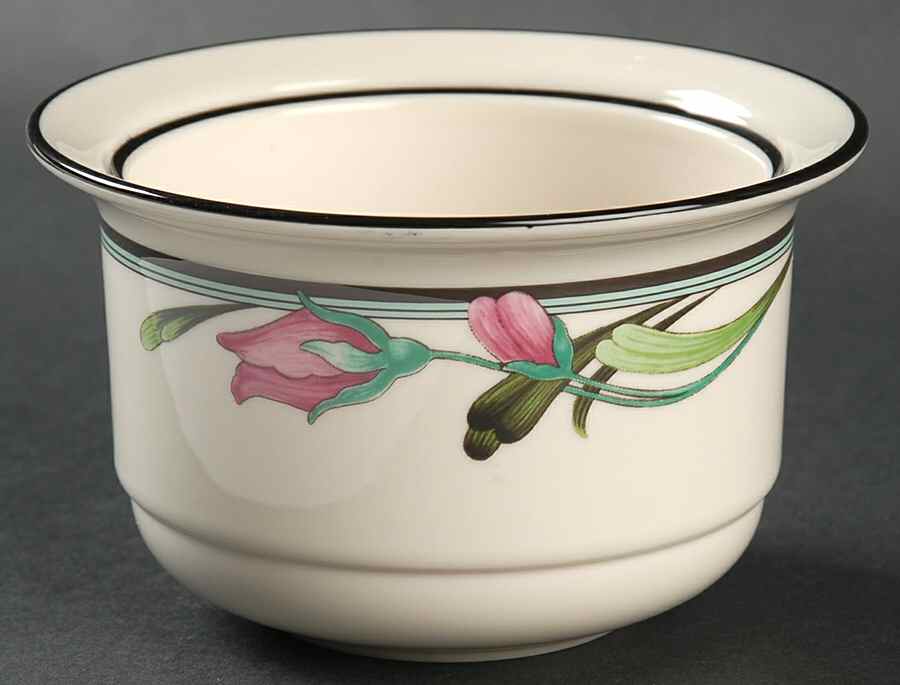 Midnight Blossoms Sugar Bowl No Lid by Lenox-1