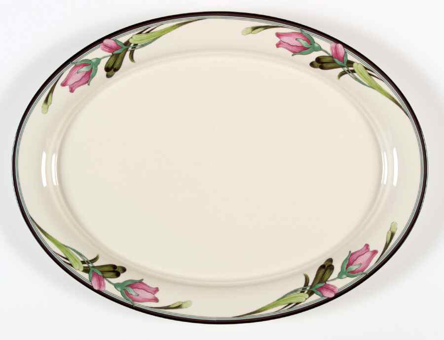 Midnight Blossoms 14" Oval Serving Platter by Lenox-1