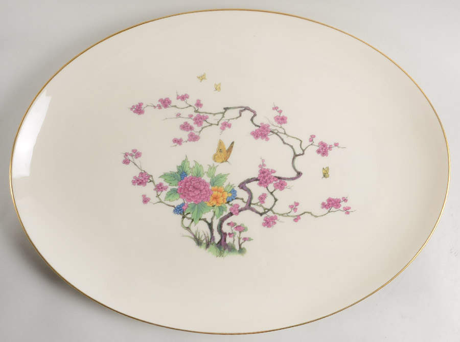 Ming Coupe 18" Oval Serving Platter by Lenox-1
