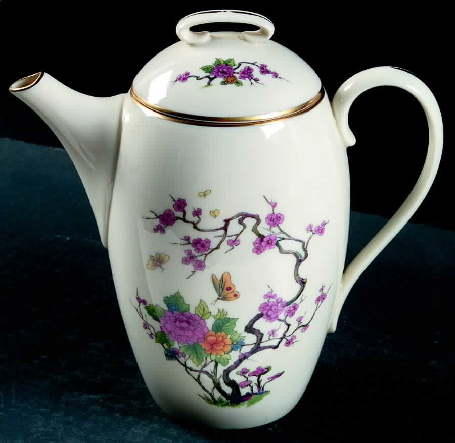 Ming Coupe Coffee Pot & Lid by Lenox-1