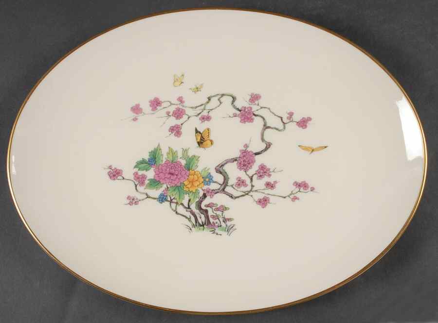 Ming Coupe 13" Oval Serving Platter by Lenox-1