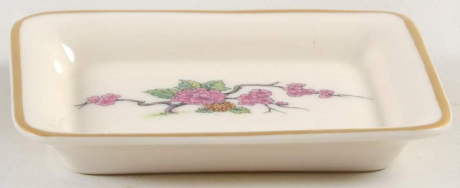 Ming-Birds (Older, Cream, Black Green Stamp) 3" Ashtray by Lenox-1
