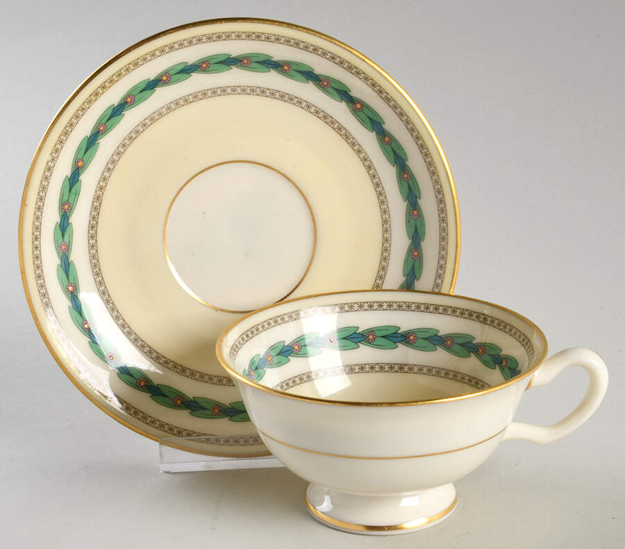 Minerva Footed Cup & Saucer Set by Lenox-1
