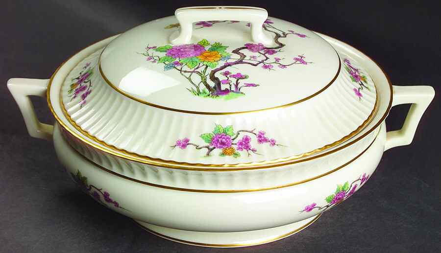 Ming Temple Round Covered Vegetable by Lenox-1