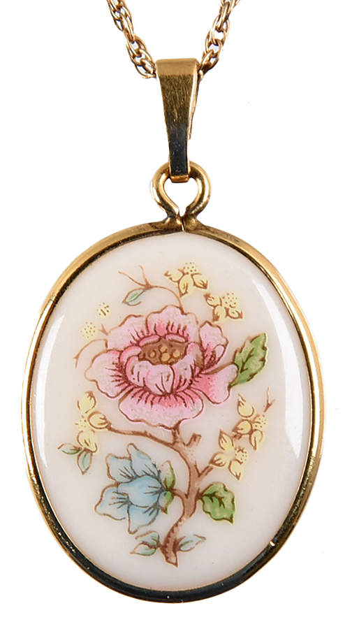 Morning Blossom Pendant/Pin W/Chain by Lenox-1