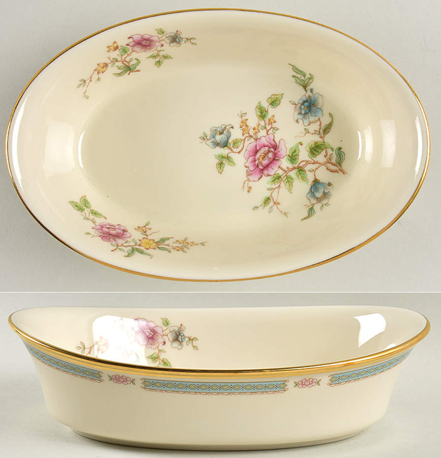 Morning Blossom 8" Oval Vegetable Bowl by Lenox-1