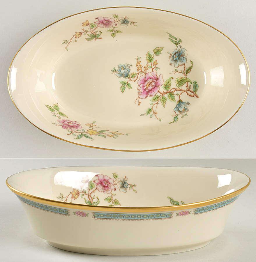 Morning Blossom 10" Oval Vegetable Bowl by Lenox-1