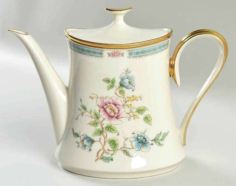 Morning Blossom Tea/Coffee Pot & Lid by Lenox-1