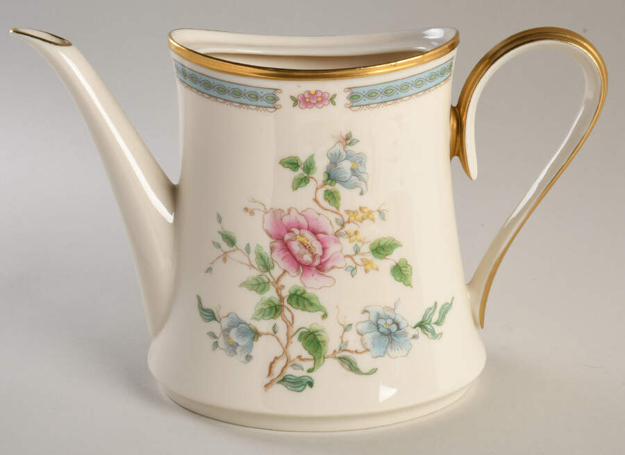 Morning Blossom Tea/Coffee Pot No Lid by Lenox-1