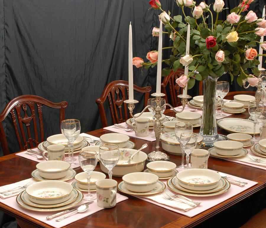 Morning Blossom 70 Piece Estate Set by Lenox-1