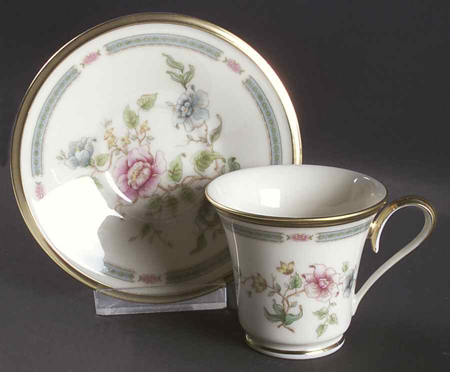 Morning Blossom Footed Demitasse Cup & Saucer Set by Lenox-1