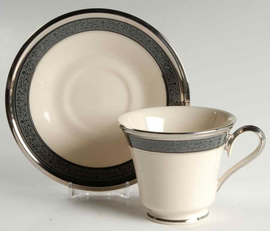 Moonlight Mood Footed Cup & Saucer Set by Lenox-1