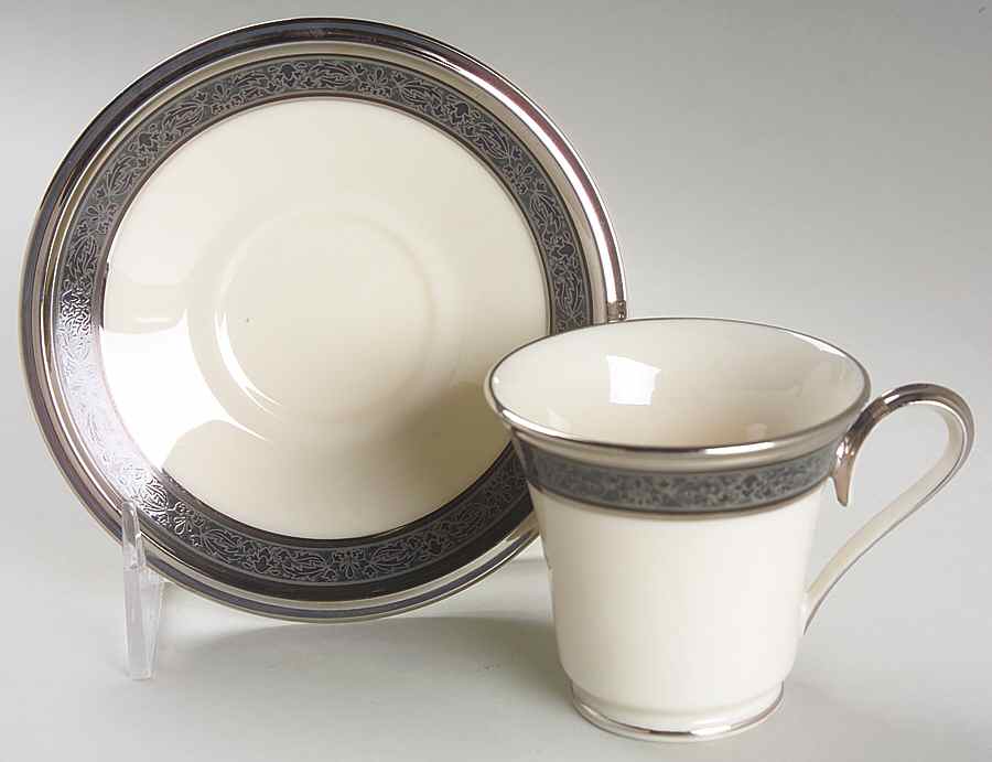 Moonlight Mood Footed Demitasse Cup & Saucer Set by Lenox-1