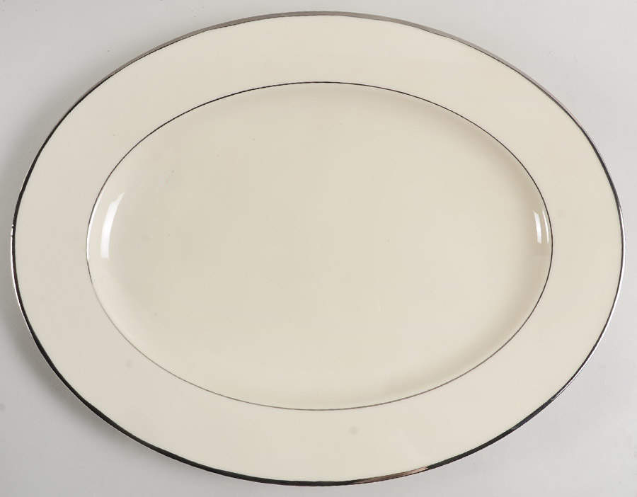 Montclair 15" 1999 Shape Oval Serving Platter by Lenox-1