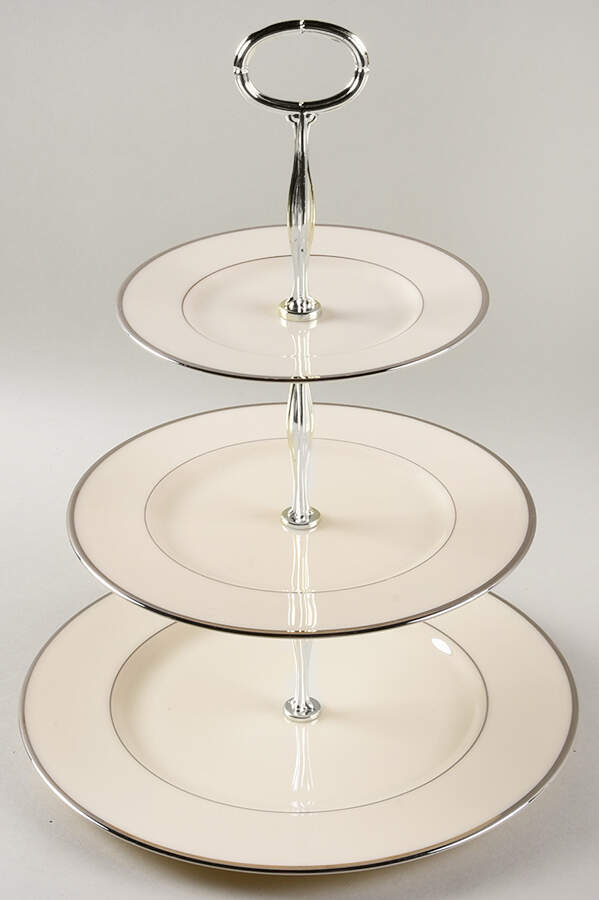 Montclair 13 7/8"-14 1/4" 3-Tiered Serving Tray(DP,SP,BB) HC by Lenox-1