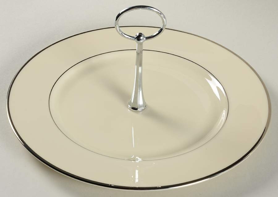 Montclair Round Serving Plate with Handle (DP) by Lenox-1