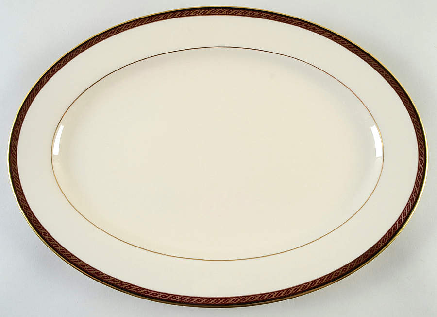 Monroe 16" Oval Serving Platter by Lenox-1