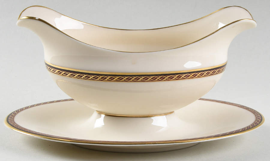 Monroe Gravy Boat with Attached Underplate by Lenox-1