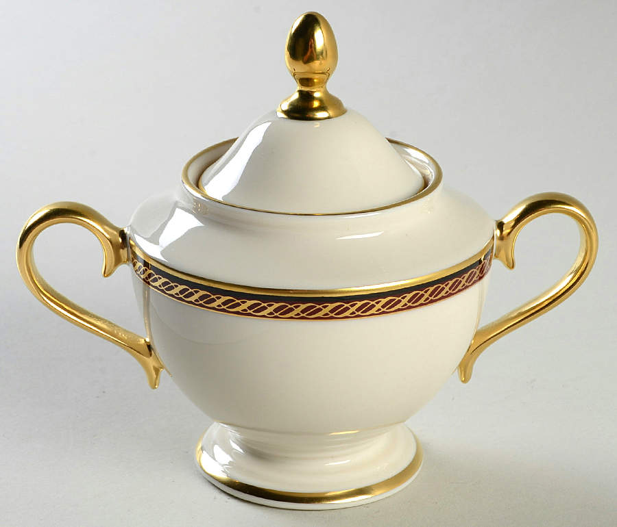Monroe 1999 Shape Sugar Bowl & Lid by Lenox-1