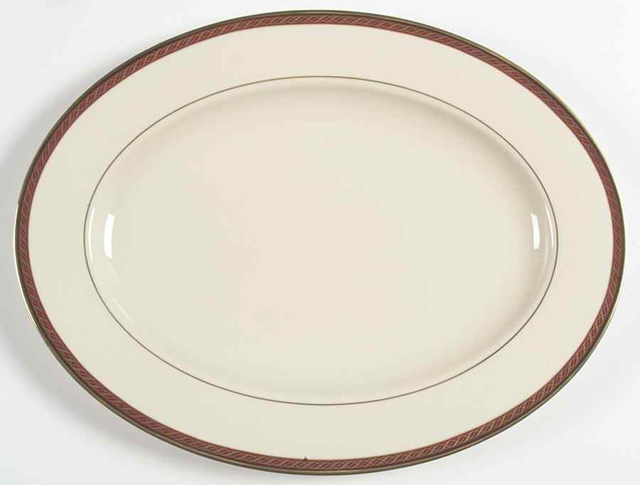 Monroe 15" 1999 Shape Oval Serving Platter by Lenox-1