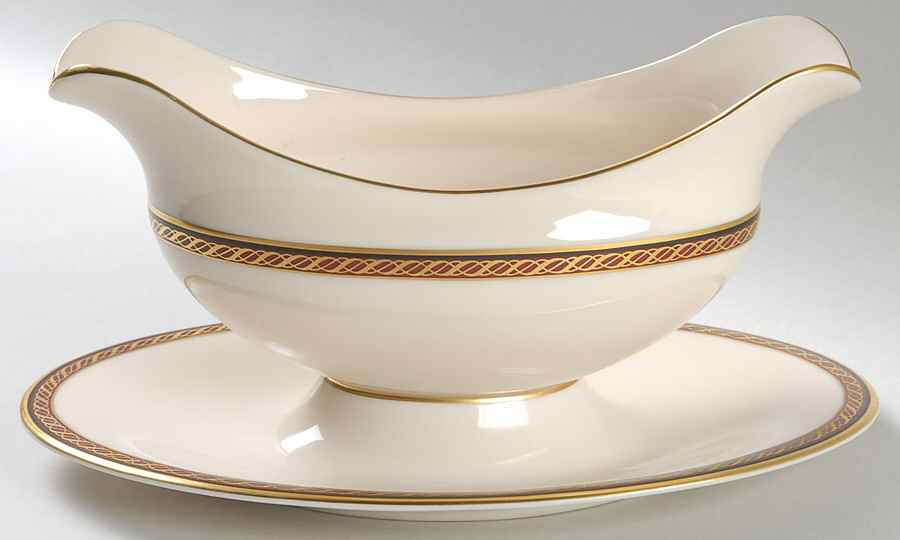Monroe Gravy Boat with Attached Underplate by Lenox-1