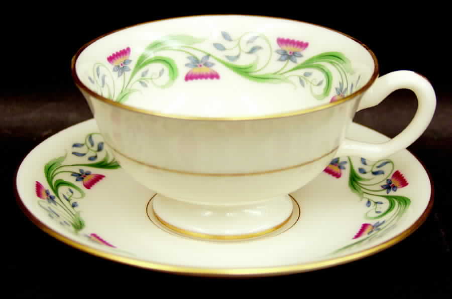 Monterey Footed Cup & Saucer Set by Lenox-1