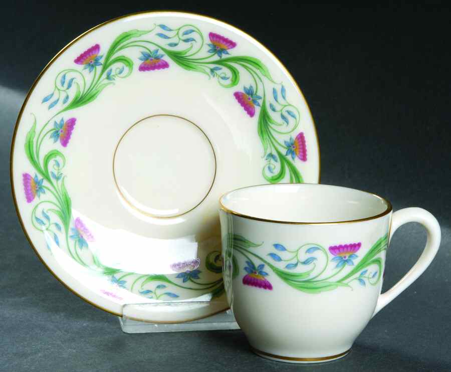 Monterey Flat Demitasse Cup & Saucer Set by Lenox-1