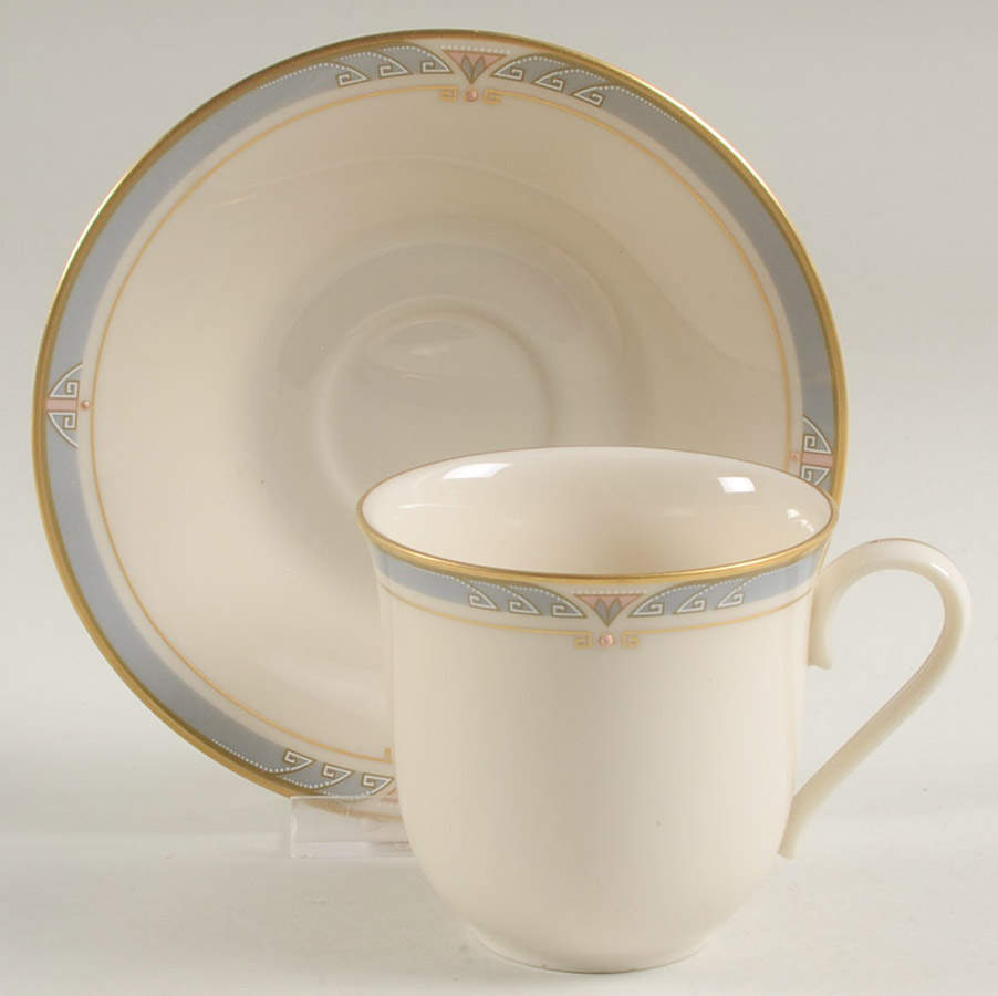 Monterey Flat Cup & Saucer Set by Lenox-1