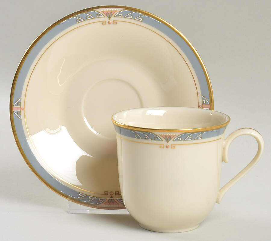Monterey Flat Cup & Saucer Set by Lenox-1