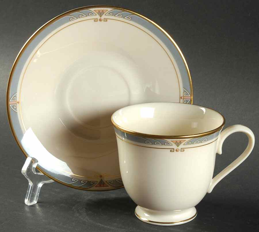 Monterey Footed Cup & Saucer Set by Lenox-1