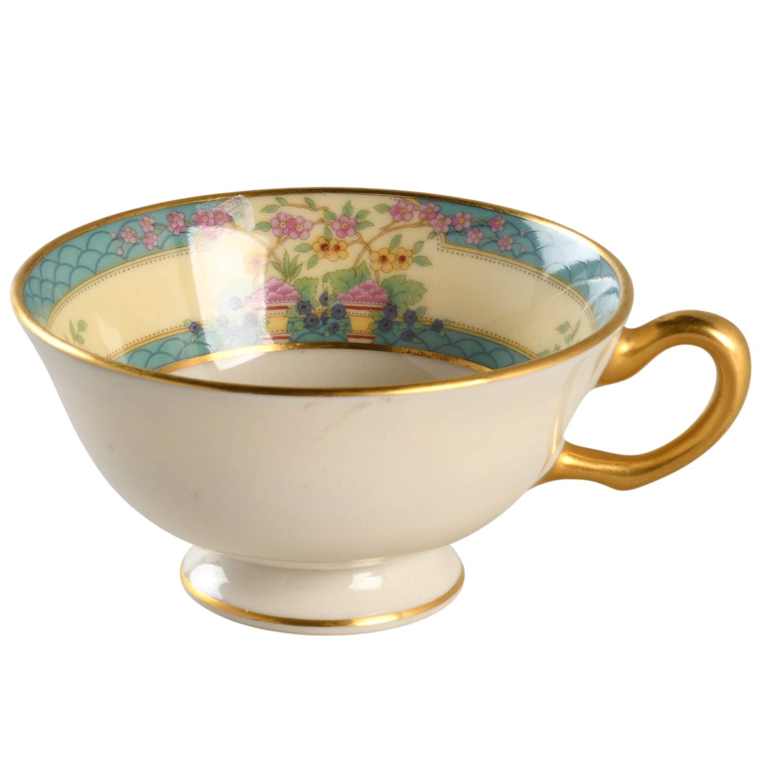 Monticello (Older Green) Footed Cup by Lenox-1