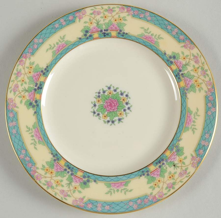 Monticello (Older Green) Luncheon Plate by Lenox-1