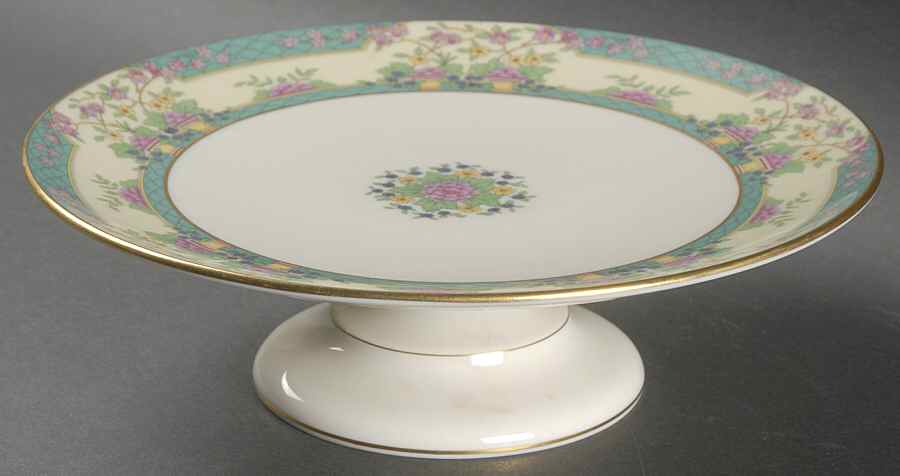 Monticello (Older Green) Round Compote (Height X Width) by Lenox-1