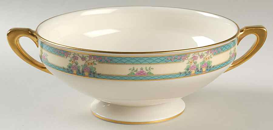 Monticello (Older Green) Large Berry Bowl by Lenox-1