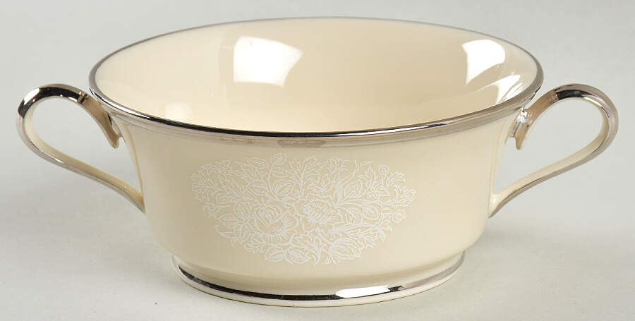 Moonspun Footed Cream Soup Bowl by Lenox-1