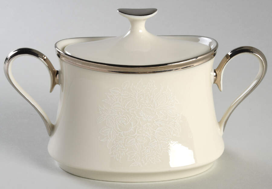 Moonspun Sugar Bowl & Lid by Lenox-1
