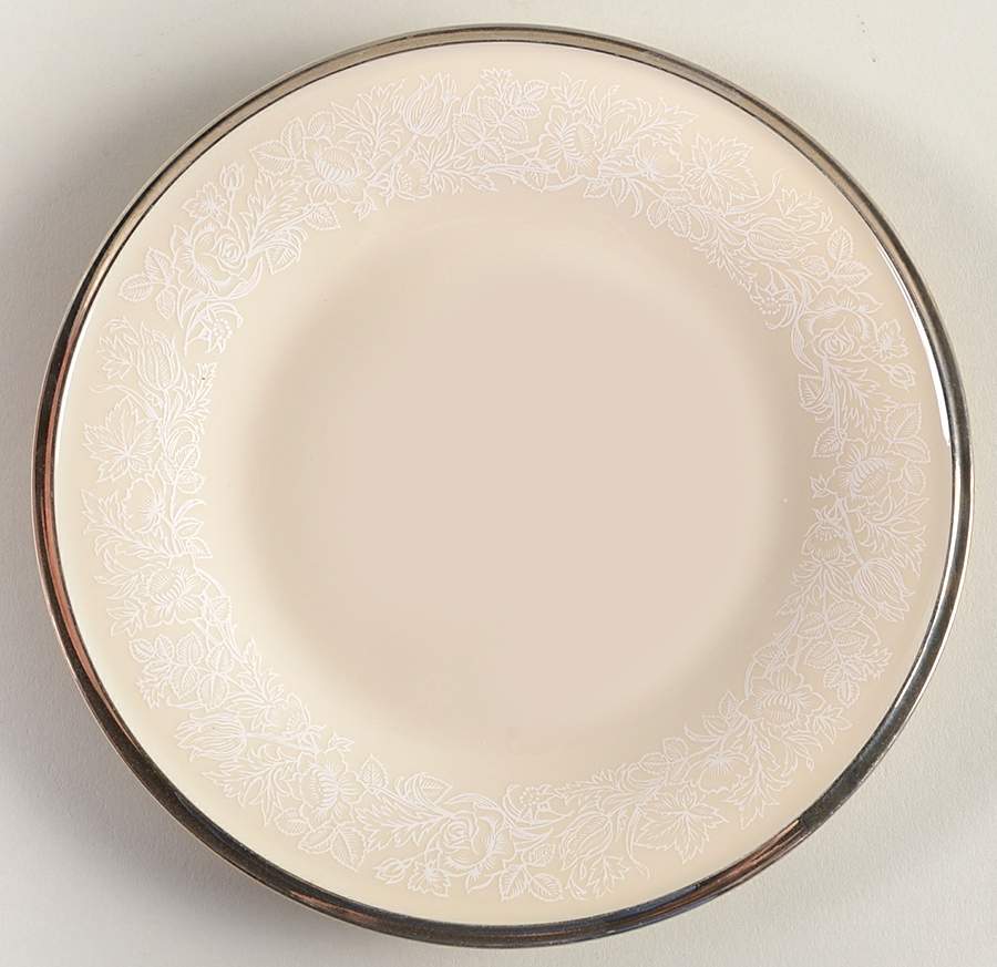 Moonspun Dessert Plate/Cream Soup Saucer for Footed Bowl by Lenox-1