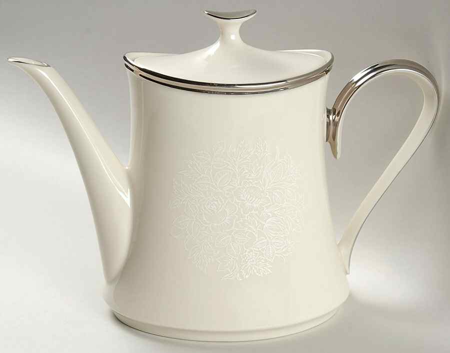 Moonspun Tea/Coffee Pot & Lid by Lenox-1