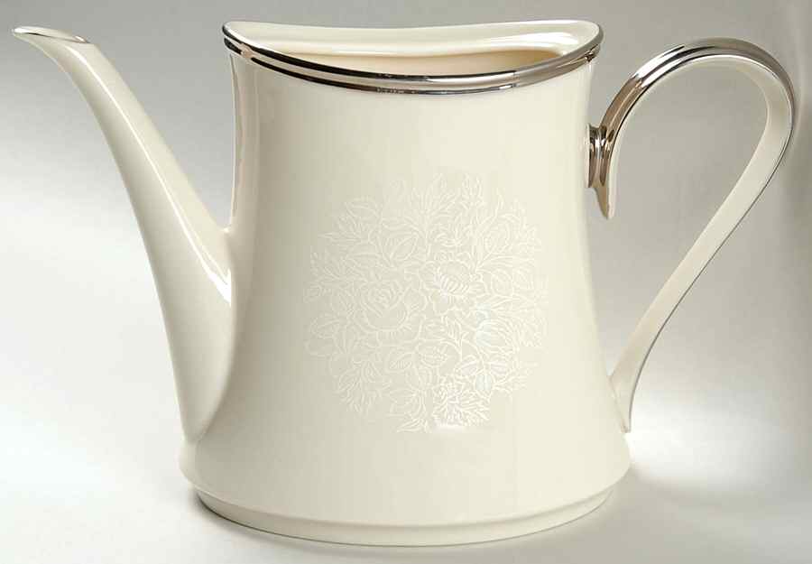 Moonspun Tea/Coffee Pot No Lid by Lenox-1