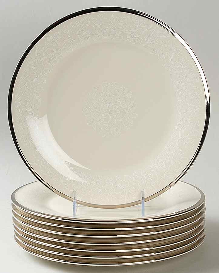 Moonspun Dinner Plate - Set of 8 Motif 1 by Lenox-1