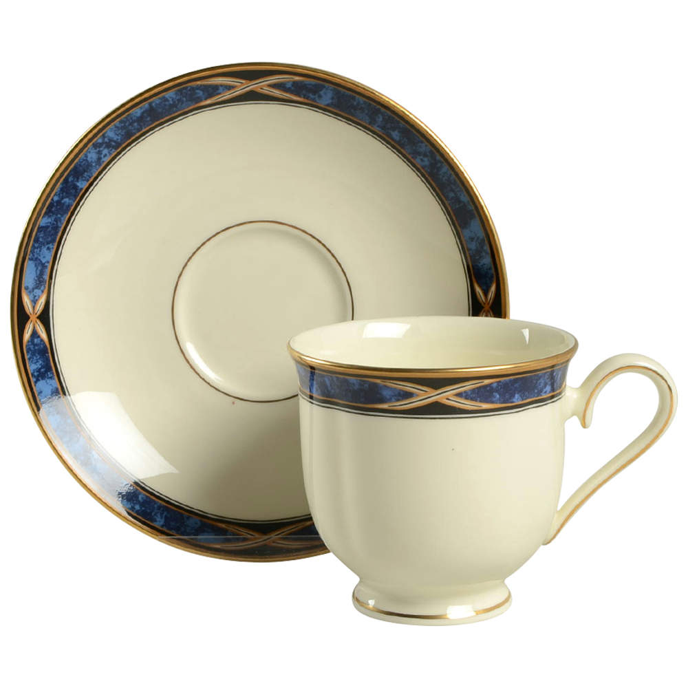 Mountain View Footed Cup & Saucer Set by Lenox-1