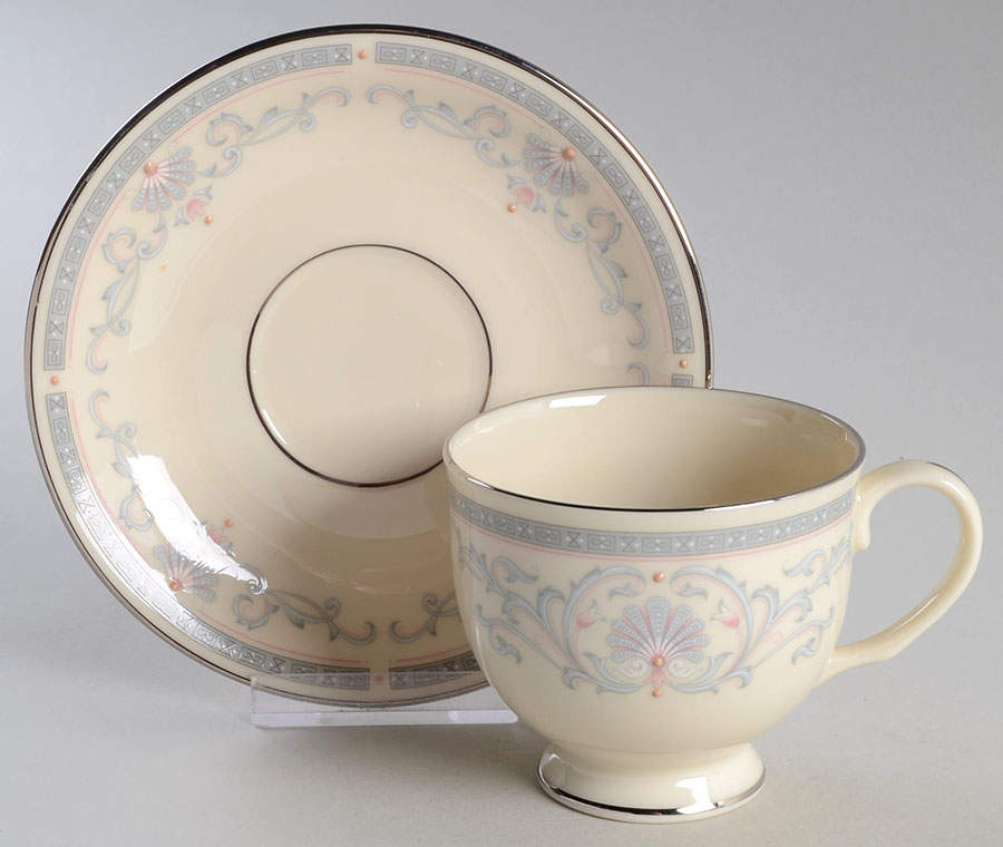 Mt. Vernon Footed Cup & Saucer Set by Lenox-1