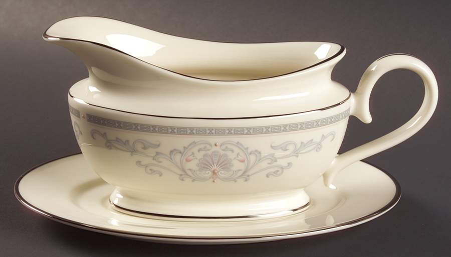 Mt. Vernon Gravy Boat & Underplate by Lenox-1