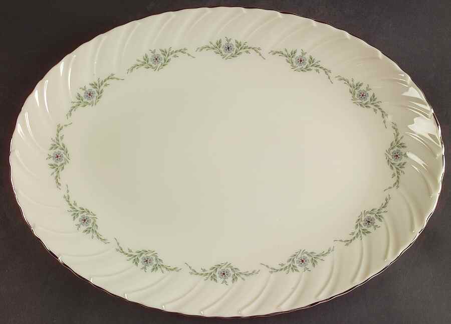 Musette 14" Oval Serving Platter by Lenox-1